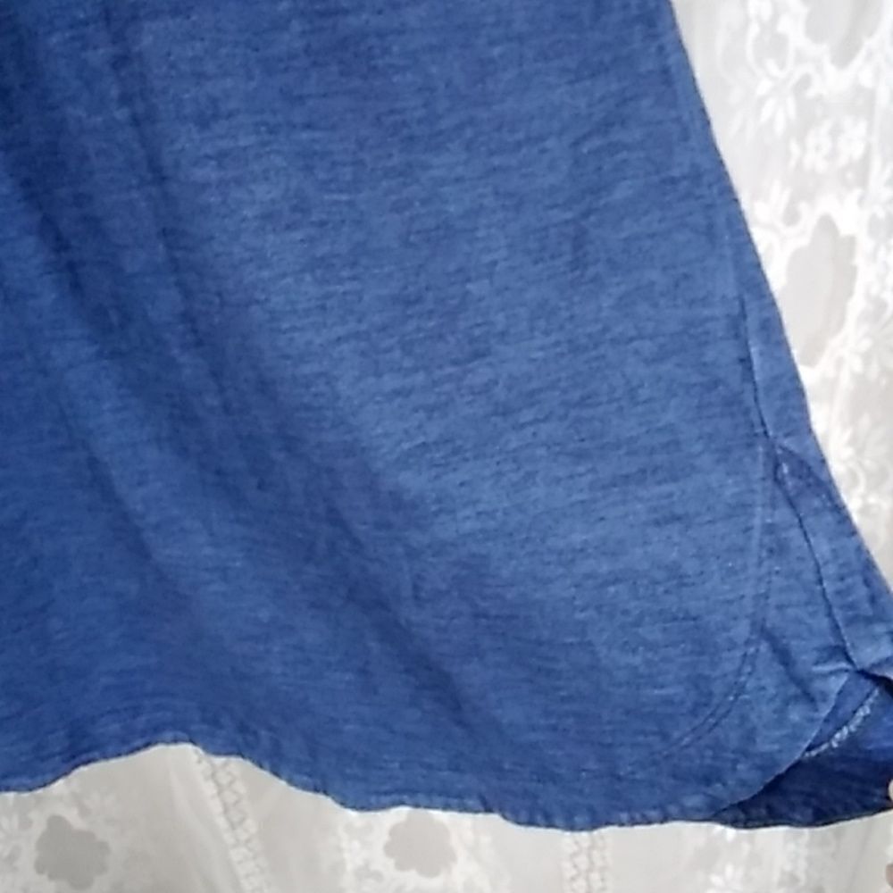 Pure Jill Indigo 100% Cotton Den Women's Dress Size S - Picture 6 of 14